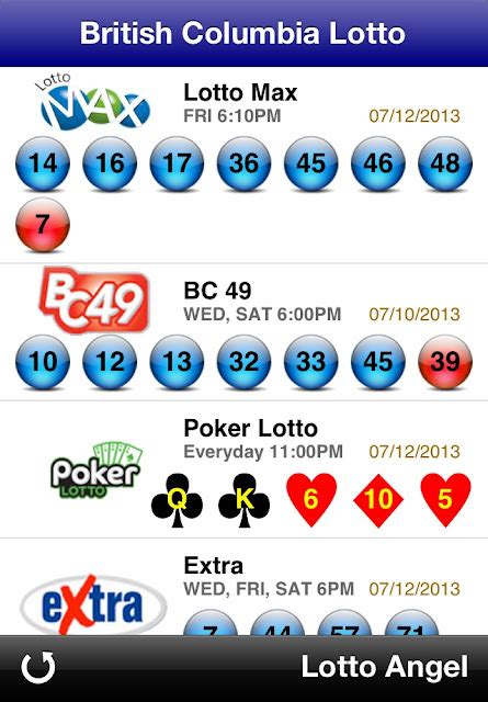649 bc 49 winning numbers.